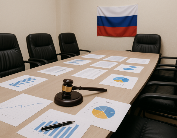 Переговоры по финансовым вопросам в офисе
