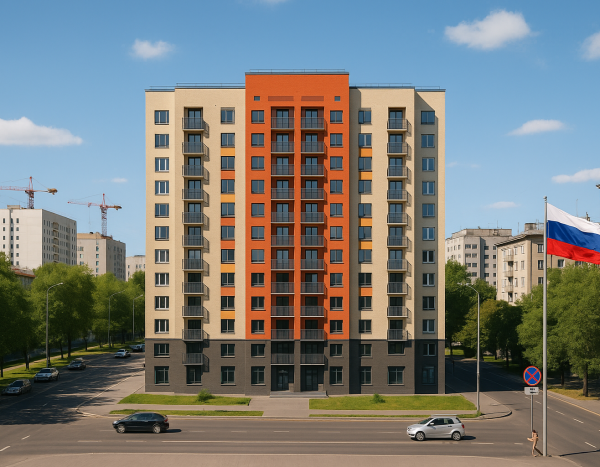 Новый жилой комплекс в российском городе