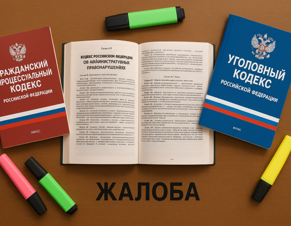 Открытые книги российского законодательства и маркеры на столе